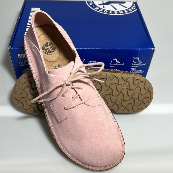 NEW Birkenstock Gary Suede Shoes - Size 41N - Soft Pink Suede Leather - In Box - Picture 16 of 17